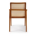 Ver mais imagens de Cadeira com Braço Madeira Maciça Encosto em Tela Assento Estofado Siena 