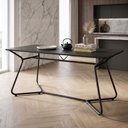 Ver imagem 1 de Mesa de Jantar Retangular 180x75,5cm Vareta Preto