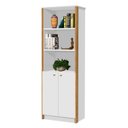 Ver imagem 2 de Estante de Livros 60CMX171CM 2 Portas 4 Prateleiras Office Branco