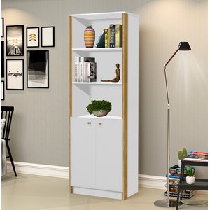 Estante para Livros 2 Portas 4 Prateleiras Office