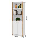 Ver imagem 3 de Estante de Livros 60CMX171CM 2 Portas 4 Prateleiras Office Branco