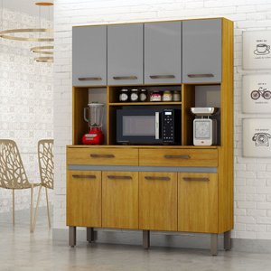 Armário de Cozinha New Ventura com 8 Portas e 2 Gavetas Mobilihouse