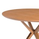 Ver imagem 7 de Mesa de Jantar Redonda Madeira Maciça 1,30m 6 Lugares Eva Marrom/Castanho