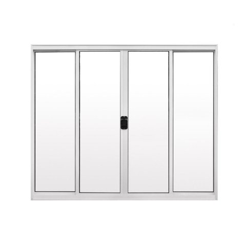 Janela de Alumínio de Correr 100x150cm 4 Folhas Hale Esquadrias