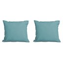 Ver imagem 1 de Kit 2 Almofadas Decorativa Quadrado 45x45 Cm Cm Sala Quarto Sofá Suede Azul Turquesa Eli Móveis e de