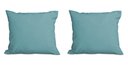 Ver imagem 1 de Kit 2 Almofadas Decorativa Quadrado 45x45 Cm Cm Sala Quarto Sofá Suede Azul Turquesa Eli Móveis e de