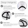 Kit 200 Cabide Veludo Slim Antideslizante Ultra Fino Preto - 12