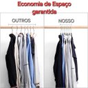 Ver mais imagens de Kit 200 Cabide Adulto Veludo Slim Antideslizante Ultra Fino