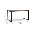 Ver imagem 3 de Mesa de Jantar Tampo Madeira Maciça Boston Marrom/Castanho