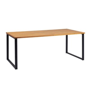 Mesa de Jantar 180x90cm Tampo Madeira Maciça Boston 