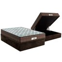 Ver imagem 1 de Cama Box Baú Casal: Colchão Molas Probel MasterPocket Ensacadas ProDormir Pallace + Base CRC Suede B