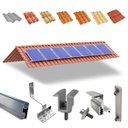 Ver imagem 1 de Kit Estrutura Fixador Linha C 1,20m para 07 Placas Painel Solar Alumínio e Inox | Telha Cerâmica Cim