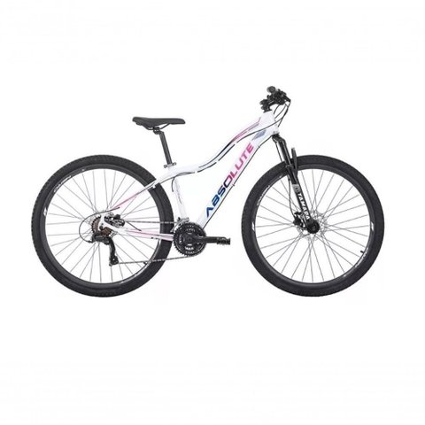 Bicicleta Aro 29 Absolute Hera Feminina 21V Alumínio Câmbios Shimano Freio a Disco Branco 15