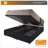 Cama Box Baú Queen Preto + Colchão Molas Ensacadas Magnético Massageador e Bio Quântico Phoenix 158c - 2