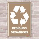 Ver imagem 1 de Placa Decorativa Sinalização Resíduos Orgânicos-30X45Cm