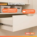 Ver imagem 7 de Guarda Roupas Casal 2 Portas de Correr Frisado com Espelho 8 Gavetas 100% MDF Florida