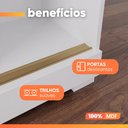 Ver imagem 6 de Guarda Roupas Casal 2 Portas de Correr Frisado com Espelho 8 Gavetas 100% MDF Florida