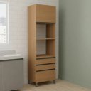 Ver imagem 1 de Armário de Cozinha Torre Quente 2 Nichos 3 Gavetas 70cm Maxxi Kappesberg