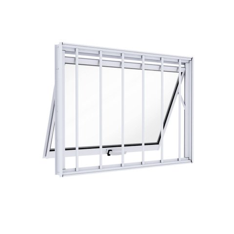 Janela de Alumínio Maximo Ar com Grade 60X80XM Lucasa Ideale Branco
