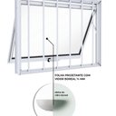 Ver imagem 4 de Janela de Alumínio Maximo Ar com Grade 60x80xm Lucasa Ideale