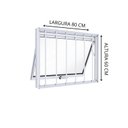 Ver imagem 2 de Janela de Alumínio Maximo Ar com Grade 60x80xm Lucasa Ideale