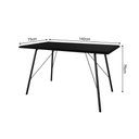 Ver imagem 6 de Mesa Jantar Paraty 140cm com 4 Cadeiras Pretas Diamond para Sala de Jantar Cozinha - Preto