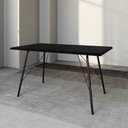 Ver imagem 3 de Mesa Jantar Paraty 140cm com 4 Cadeiras Pretas Diamond para Sala de Jantar Cozinha - Preto