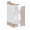 Ver imagem 5 de Balcão Porta Tempero Planejado 20cm com Tampo com Rodape Ipanema CabeCasa MadeiraOriginals Branco/Fendi Trama