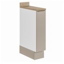 Ver imagem 2 de Balcão Porta Tempero Planejado 20cm com Tampo com Rodape Ipanema CabeCasa MadeiraOriginals Branco/Fendi Trama