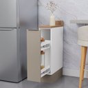 Ver imagem 4 de Balcão Porta Tempero Planejado 20cm com Tampo com Rodape Ipanema CabeCasa MadeiraOriginals Branco/Fendi Trama