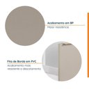 Ver mais imagens de Balcão Porta Tempero Planejado 20cm com Tampo com Rodape Ipanema CabeCasa MadeiraOriginals Branco/Fendi Trama