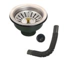 Ver imagem 1 de Ralo Valvula Dreno Filtro de Pia 10x10 Inox Sifao Tubo de Escoamento Cozinha Lavanderia Lavabo Casa 