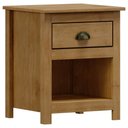 Ver imagem 1 de Mesa de Cabeceira 1 Gaveta Madeira Maciça Mazzaro F06 Freijó - Lyam Decor