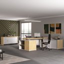 Ver imagem 1 de Conjunto Escritório: Mesa Presidente 6215 + Balcão 6206