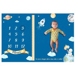 Lençol Cenário para Foto Mêsversário Espaço Minha Estrelinha Lençol Mesversario, Cenário para Foto M - 1