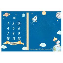 Lençol Cenário para Foto Mêsversário Espaço Minha Estrelinha Lençol Mesversario, Cenário para Foto M - 2