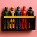 Ver imagem 2 de Estante Porta Bonecas Nicho Parede Organizador Coleção Brinquedos Prateleira Quarto Infantil Mdf 55c
