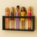 Ver imagem 5 de Estante Porta Bonecas Nicho Parede Organizador Coleção Brinquedos Prateleira Quarto Infantil Mdf 55c