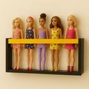 Ver imagem 1 de Estante Porta Bonecas Nicho Parede Organizador Coleção Brinquedos Prateleira Quarto Infantil Mdf 55c