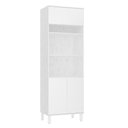 Ver imagem 1 de Paneleiro 70cm 3 Portas e 2 Nichos para Forno Microondas Dor Branco/branco Supremo