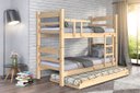 Ver imagem 1 de Treliche Beliche Reta com Cama Auxiliar Madeira Maciça cor Natural