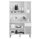 Ver imagem 4 de Armário para Cozinha Ambiente Kit Márcia Preto Fosco - Ajl