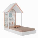 Ver imagem 2 de Mini Cama Casinha Montessoriana Home Branca 