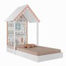 Mini Cama Casinha Montessoriana Home Branca  - 2