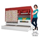 Ver imagem 4 de Cama Infantil Circus Tenda com Cama Auxiliar Branco
