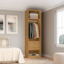 Ver imagem 1 de Closet Modulado sem Portas com Gavetas 70cm Altezza Belmax:freijó