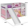 Cama Princesas com Escorregador e LED Original  - 8