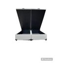 Ver imagem 2 de Cama Box Bau Casal Bipartido Linhão Cinza Com Pistão A Gás