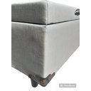 Ver imagem 4 de Cama Box Bau Casal Bipartido Linhão Cinza Com Pistão A Gás