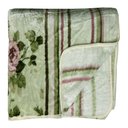 Ver imagem 2 de Cobertor Casal Raschel Corttex Estampado - Toque Aveludado - verde floral